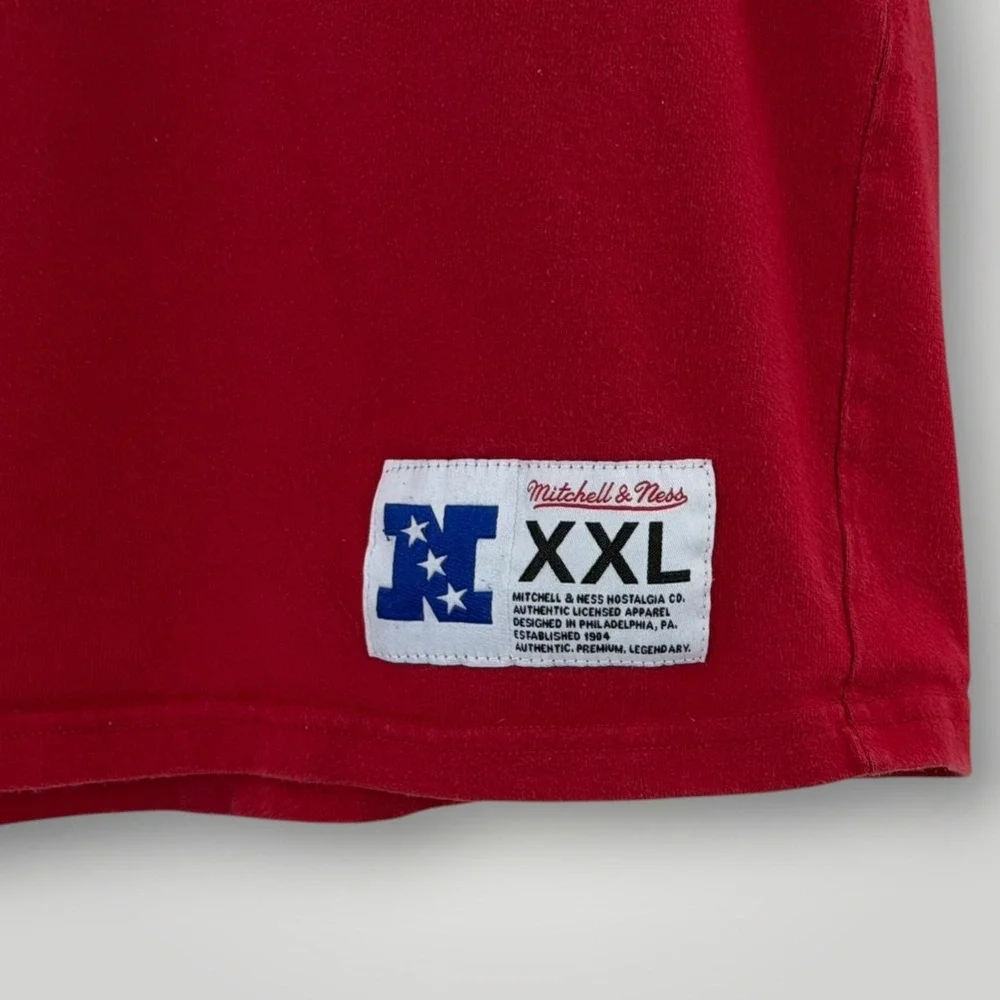 New York Giants Mitchell & Ness Shirt Mens 2XL NFL Throwbacks Big Blue Tee